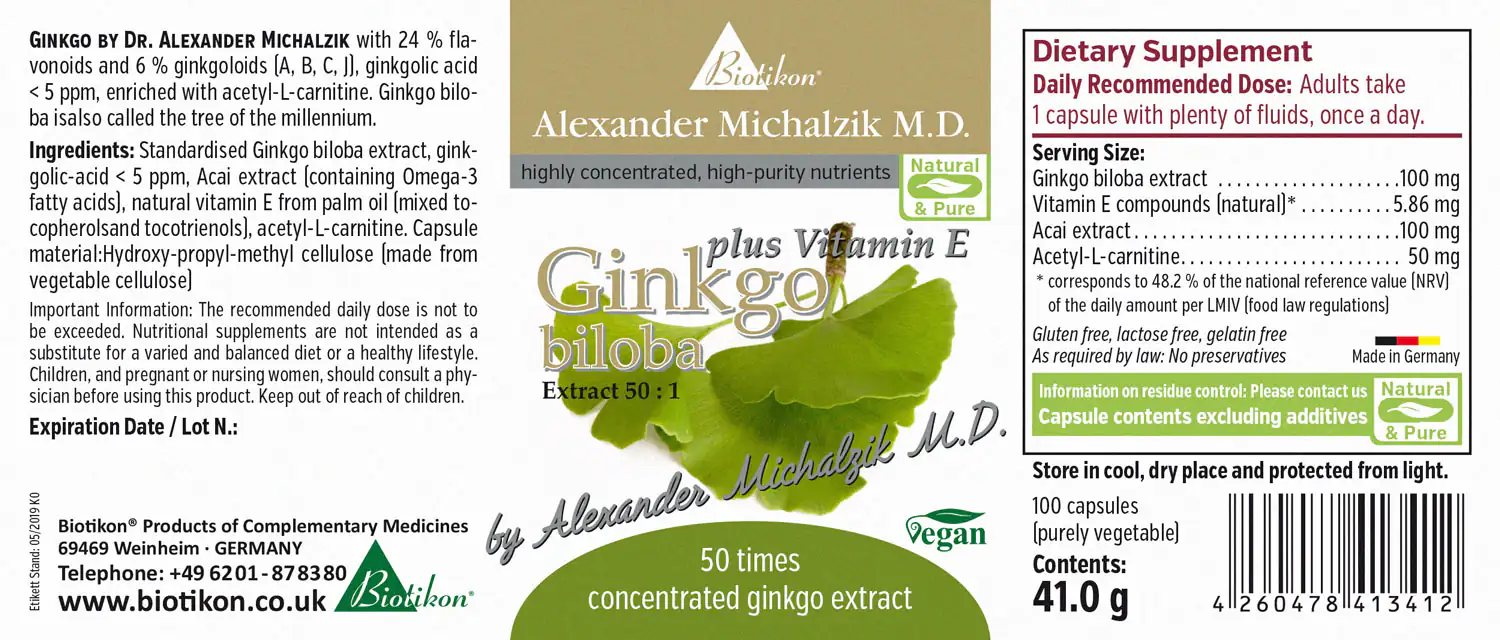 Ginkgo plus Vitamin E