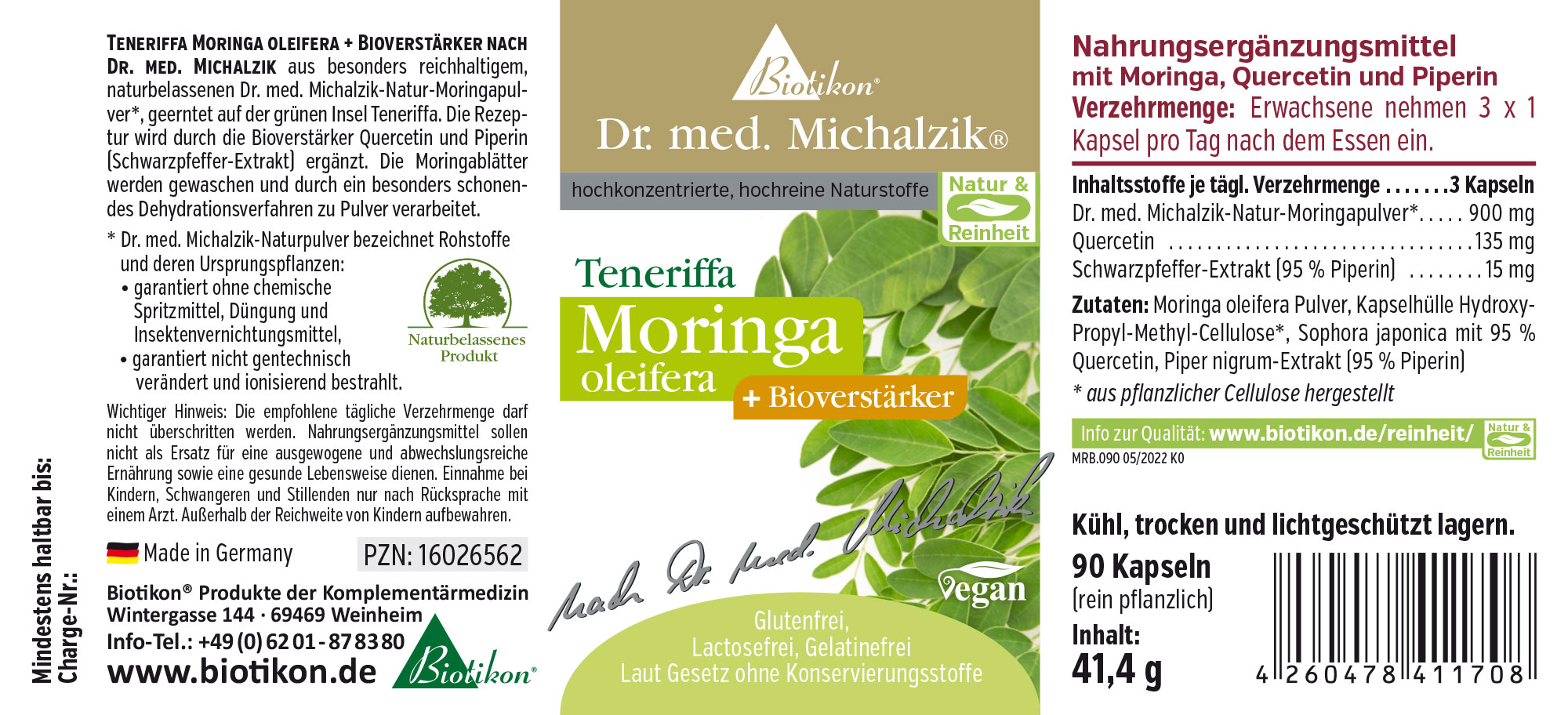 Moringa aus Teneriffa + Bioverstärker