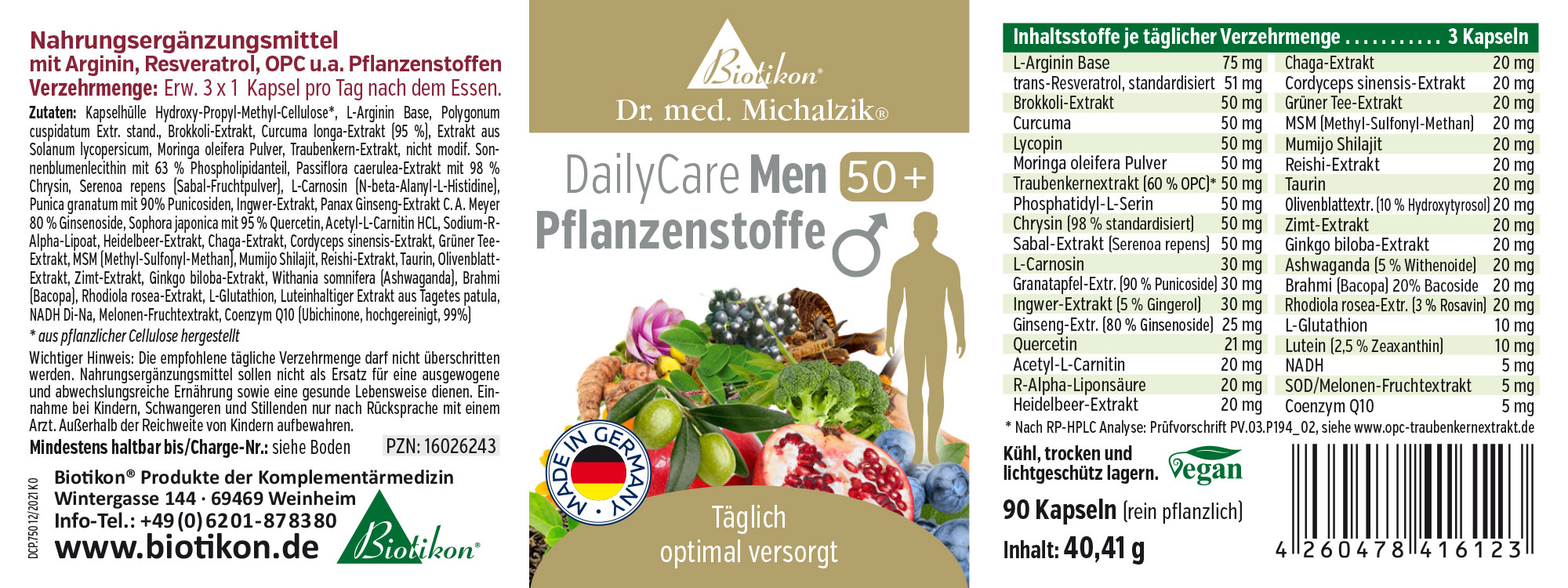 DailyCare Men 50+ Pflanzenstoffe
