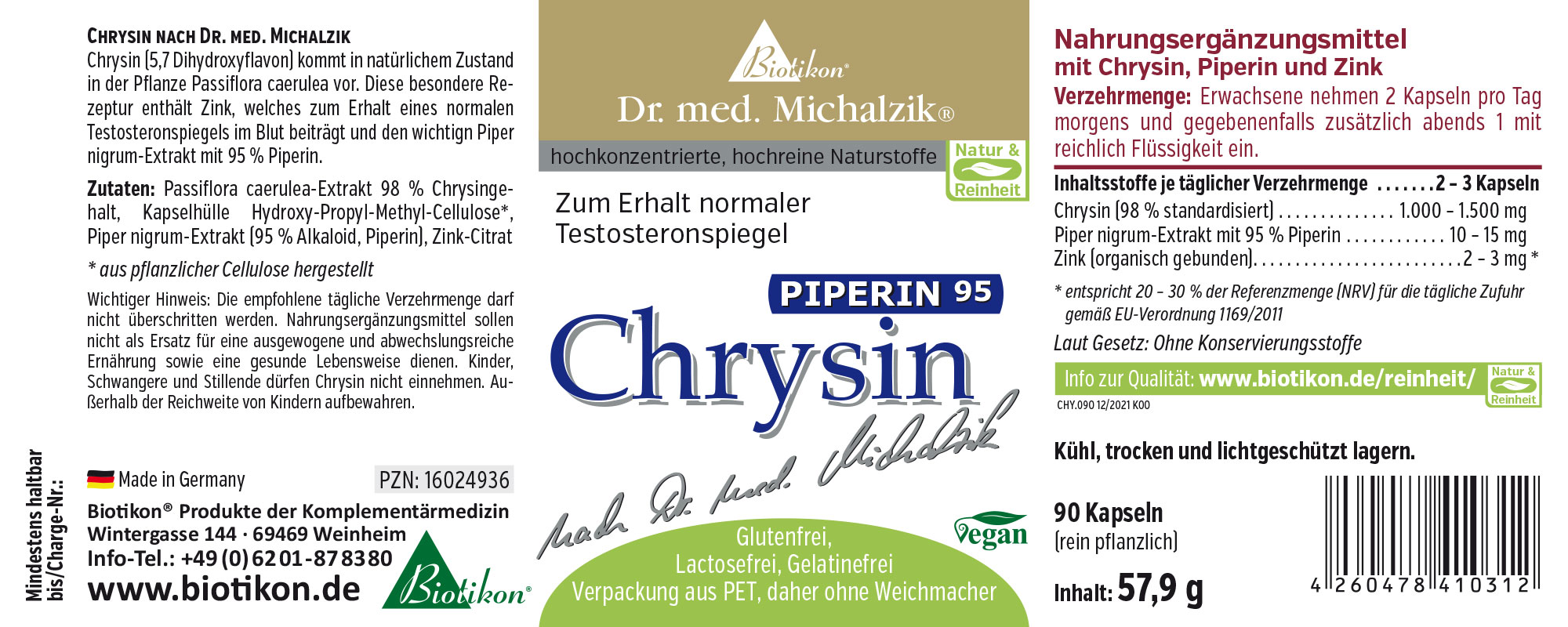 Chrysin Piperin