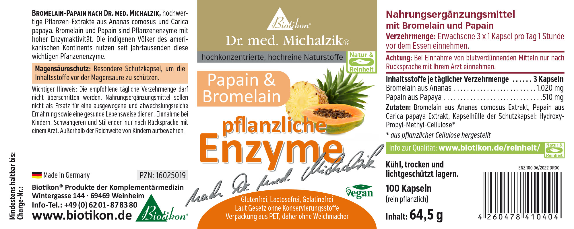 Enzyme pflanzlich