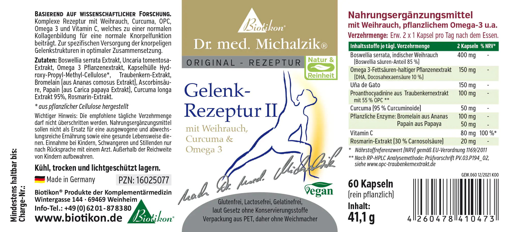Gelenk-Rezeptur II mit Weihrauch