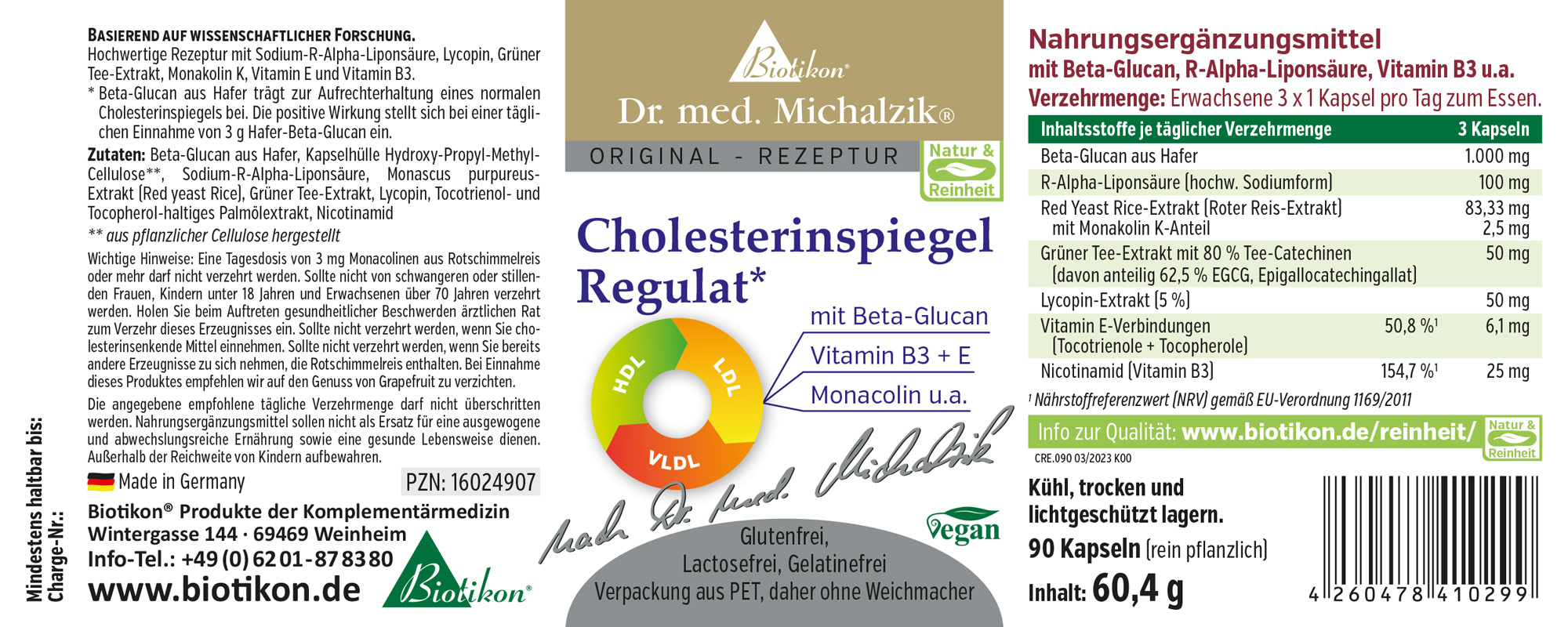 Cholesterinspiegel Regulat