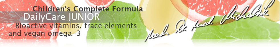 DailyCare Junior - Bioactive vitamins, omega 3 vegan + trace elements and high-quality plant substances