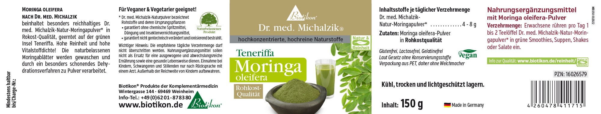 Moringa aus Teneriffa Pulver