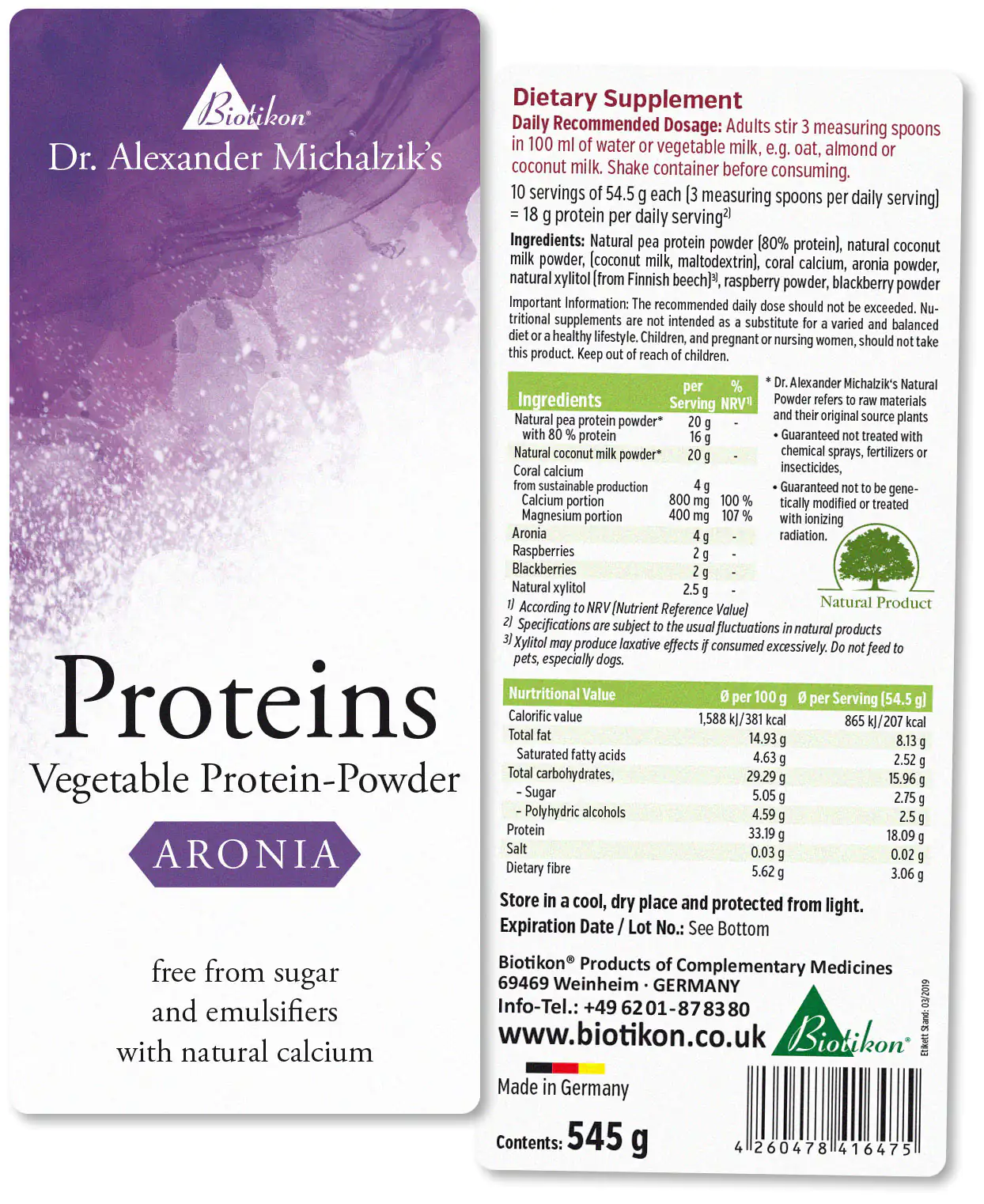Proteine - 2er‑Pack